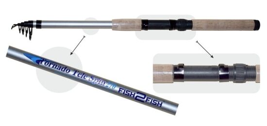 Makšķerkāts F2F Tornado tele spin 